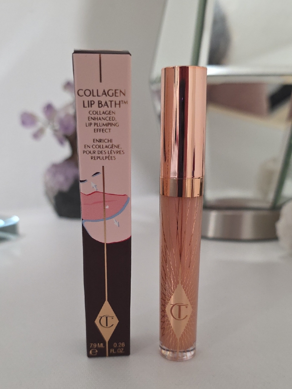 NIB Charlotte Tilbury Collagen Lip Bath in Refresh Rose